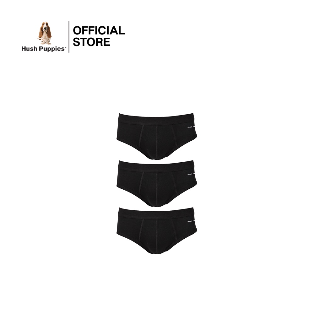 ☒☑Hush Puppies underwear Brief:Basic HU H2B005 BLACK0