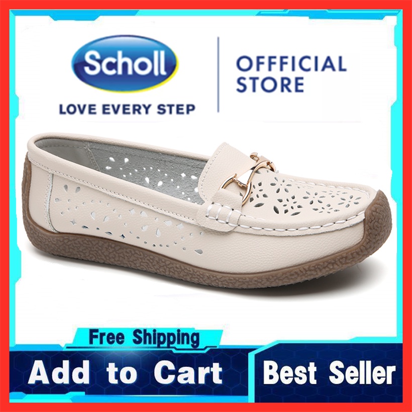 Scholl รองเท้าผู้หญิง รองเท้าหนังลําลอง scholl รองเท้าผู้หญิง Boat Shoes ผู้หญิง