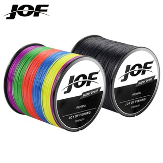 Jof ใหม่ สายเบ็ดตกปลาน้ําเค็ม แบบถัก แข็งแรงมาก X4 X8 4 เส้น 8 เส้น 300 เมตร PE