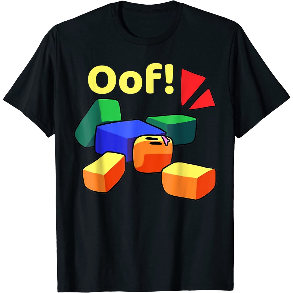 Roblox OOF เสื้อยืดลําลอง แขนสั้น พิมพ์ลาย Blox Noob Gamer ของขวัญ สําหรับเด็กผู้หญิง ผู้ชาย 1 2 3 4