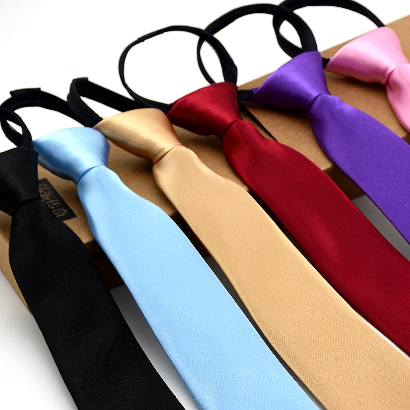 เนคไทลําลอง มีซิป สีพื้น สําหรับเด็ก งานแต่งงาน ปาร์ตี้