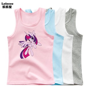 เสื้อยืดแขนกุด พิมพ์ลายการ์ตูน My LIttle Pony สําหรับเด็กผู้หญิง