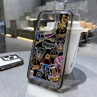 SANRIO Drew เคสโทรศัพท์มือถือแบบแข็ง ใส กันกระแทก ลายซานริโอ้ สีเหลือง สําหรับ iPhone 14 11 13 12 X XS Pro Max xr Mini xr 7 plus Samsung Galaxy S23 S22 ultra plus