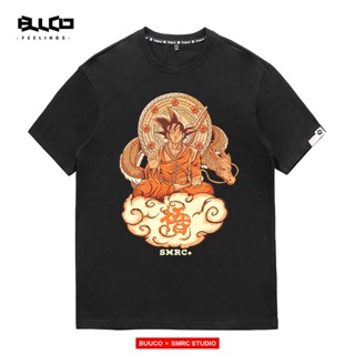 เสื้อยืดผู้ เสื้อวินเทจชาย - ดราก้อนบอลผู้ชายสไตล์ใหม่WukongXพระพุทธเจ้าอินเทรนด์Shenlongแบรนด์เสื้อยืดแขนสั้น_04 S-5XL