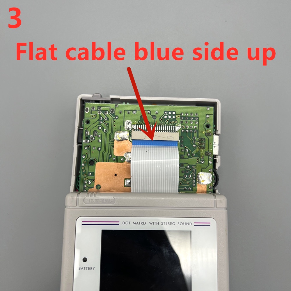 ชุดปรับแต่งหน้าจอ lcd 2.45 นิ้ว สําหรับ GB v4.0 Nintendo Gameboy GB DMG
