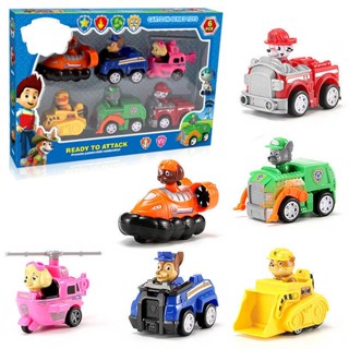 Paw Patrol Psi Patrol Dog ตุ๊กตาฟิกเกอร์รถแข่ง ของเล่นสําหรับเด็ก