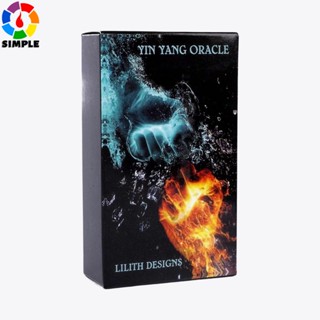 Oracle Card Yin-Yang Cards Deck Spiritual Emotional Physical Planetary Keywords 44 Pieces Tarot Zodiac Elements Cards Deck