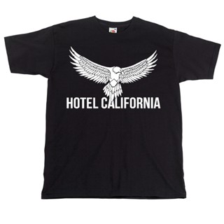 oversize T-shirt เสื้อยืด พิมพ์ลาย California The Eagles 70s Music Tee สําหรับผู้ชาย S-5XL