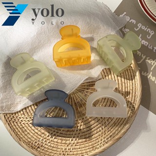 Yolo กิ๊บติดผม ทรงเรขาคณิต ฉลาม กลวง สีแคนดี้ สไตล์วินเทจ สําหรับผู้หญิง