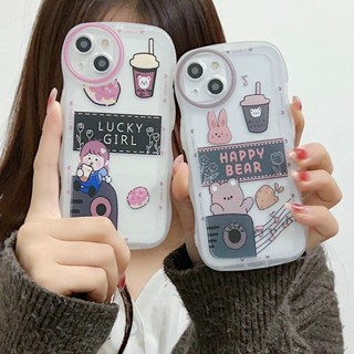 เคสนิ่ม ลายหมีคลื่น สําหรับ Vivo Y02 Y21 T1x Y21s Y20 Y20s Y20i Y81 Y12a Y12s Y15s Y15a Y01 Y16 Y22 Y35 Y50 Y30i Y91 Y91C Y1s Y17 Y15 Y12 V9 Y19 Y76 Y31 Y51 V15 V25 V25e V27 V27e S1 | St H13