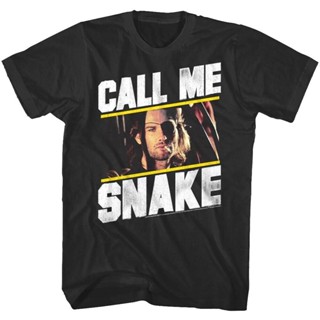 Daily Round Collar Cotton Escape From New York Call Me Snake MenS T Shirt Plissken Kurt Russell Movie Top_02