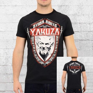 Yakuza เสื้อยืดลําลอง ผ้าฝ้าย แขนสั้น คอกลม พิมพ์ลาย 5 แฟชั่นสําหรับผู้ชาย_02