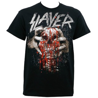 เสื้อยืดผู้ Sjjtx2 เสื้อยืด ผ้าฝ้าย พิมพ์ลายหัวกะโหลก Slayer Skull Clench Re Do โอเวอร์ไซซ์ สําหรับผู้ชาย S-5XL