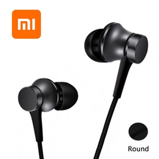 Xiaomi Mi หูฟังลูกสูบ 3 เวอร์ชั่นพื้นฐาน 3.5 มม. พร้อมไมโครโฟน สําหรับ Redmi Android