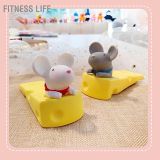  Fitness Life กันชนประตูสัตว์น่ารักหมัดฟรีเงียบป้องกันการลื่นไถลกันชนประตูตกแต่งตลกสำหรับโฮมออฟฟิศ