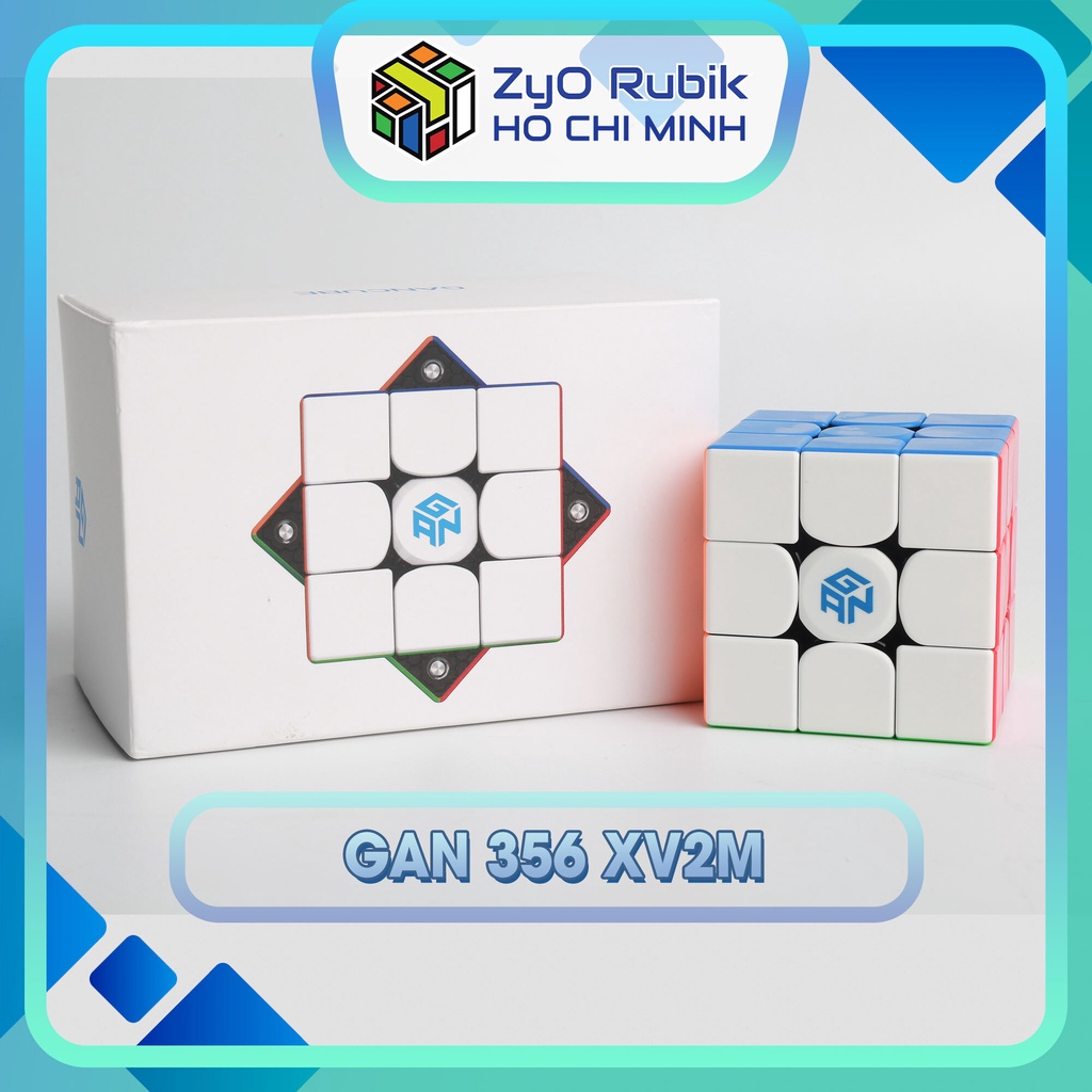 [3x3] Rubik Gan 356 X V2M Stickerless - รุ่นอัพเกรดของ Gan X V1 - ของเล่นทางปัญญา - Zyo Rubik Ho Chi