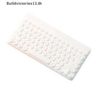 Buildvictories11 โมเดลคีย์บอร์ด สีมาการอง สําหรับตกแต่งบ้านตุ๊กตา