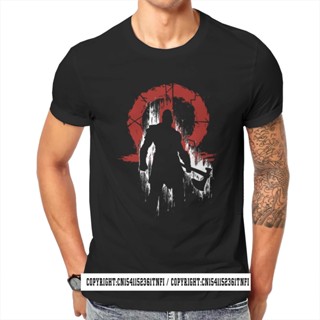 Kratos Silhouette God Of War Game T Shirt Vintage Male Grunge Big Size O Neck Tee Shirt Big Sales Harajuku Mens To_02