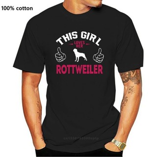 men t shirt MenRottweiler - Rottweiler - This Love Her Rot create tee shirt round Neck streetwear Cute Funny shirt_04