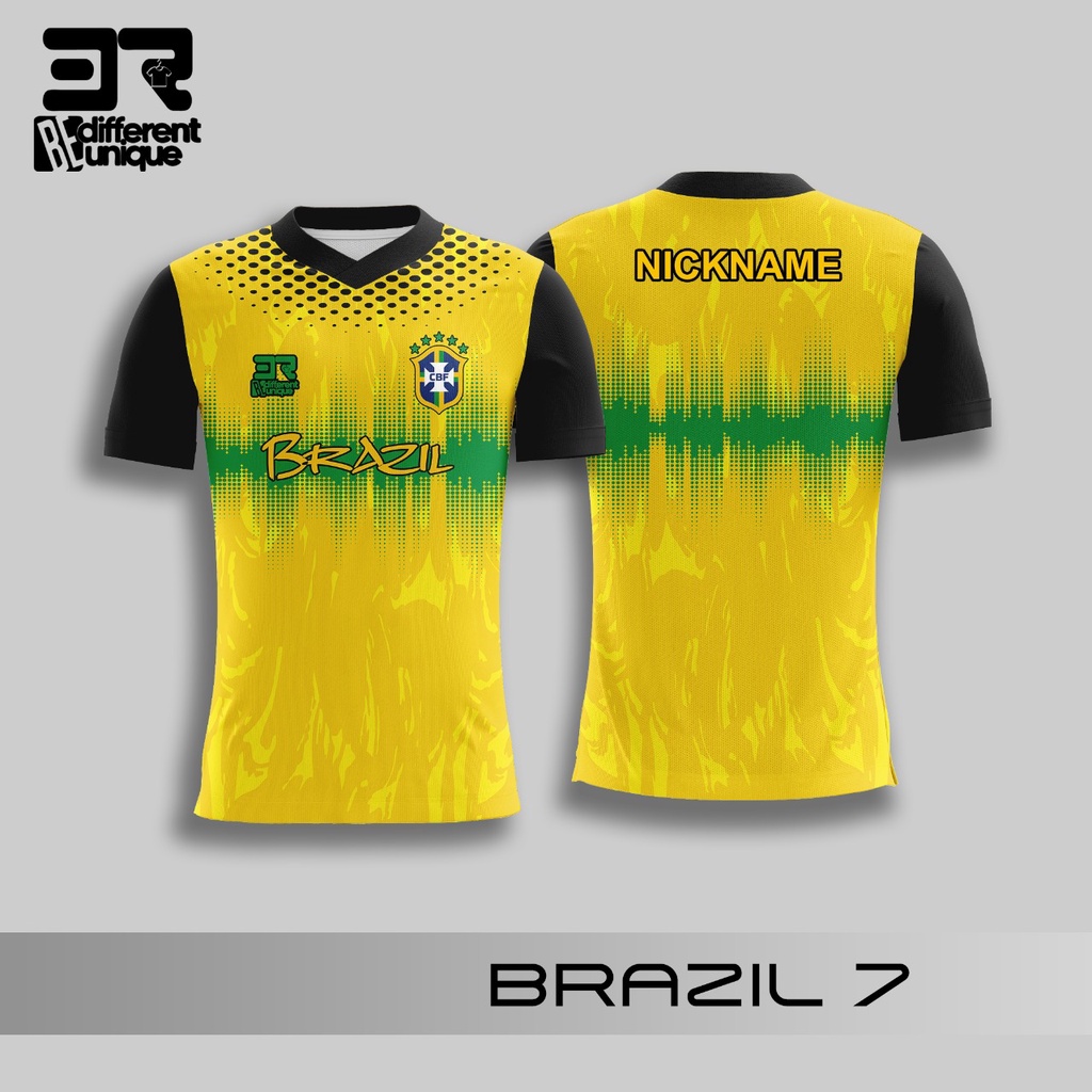 [ จัดส่งแบบขาย ] BRAZIL WORLD FOOTBALL JERSEY 7 DB - / FOOTBALL JERSEY / FOOTBALL JERSEY / FOOTBALL 