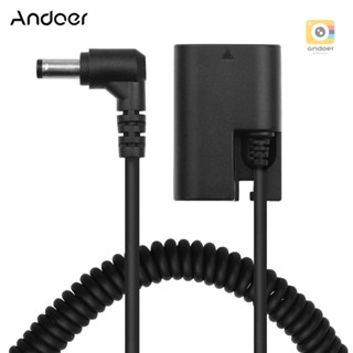 Andoer LP-E6 Dummy Battery Pack DC Coupler Connector Spring Cable Battery Replacement for  5D2 5D3 5D4 6D 6D2 60D 7D 7D2 70D 80D 5DSR Cameras