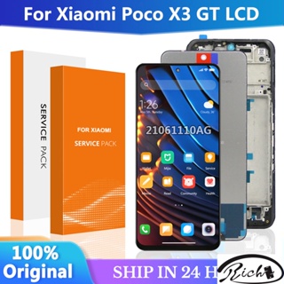 สําหรับ Xiaomi POCO X3 GT 21061110Ag อะไหล่หน้าจอสัมผัสดิจิทัล LCD แบบเปลี่ยน สําหรับ POCO X3GT LCD พร้อมกรอบ