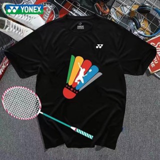 Yonex เสื้อยืด แบดมินตัน ผู้ชายและผู้หญิง ผ่อนคลาย และสะดวกสบาย กีฬา แขนสั้น