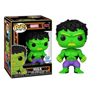 ฟิกเกอร์ Marvel Avengers: Hulk Black Light Funko POP 822 ของเล่นสําหรับเด็ก