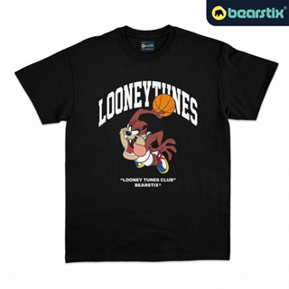 oversize T-shirt Bearstix - เสื้อยืด ลาย Tasmania Devil - Basketball Shirt - Looney Tunes Space Jam - Kaos Streetwear S-