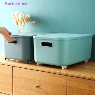 Ruisurshine ใหม่ ล้อเลื่อน มีกาวในตัว สําหรับถังขยะ กล่องเก็บของ 4 ชิ้น