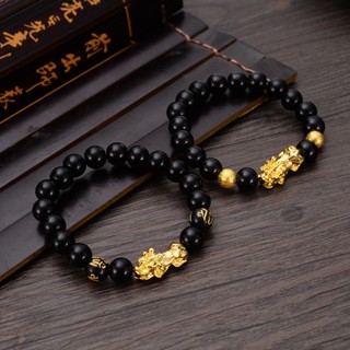 พร้อมส่ง Pixiu สร้อยข้อมือลูกปัดนําโชค กําไลข้อมือนําโชค