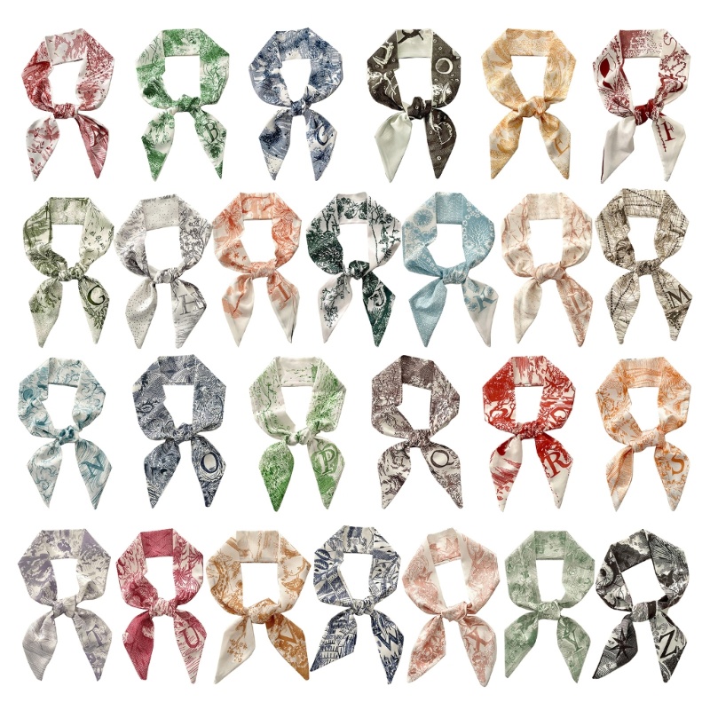 Love* Skinny Scarf Hairband Fashion Letter Scarf Hair Ribbon Bandana Bag Scarf