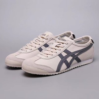 Asics onitsuka MEXICO 66 SLIP ON รองเท้าผ้าใบลําลอง หนัง คุณภาพสูง เหมาะกับการวิ่ง เล่นกีฬา สําหรับผู้ชาย ผู้หญิง