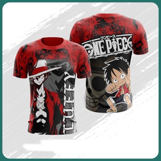 เสื้อยืด พิมพ์ลายอนิเมะ One Piece แบบเต็มตัว สําหรับเก็บสะสม