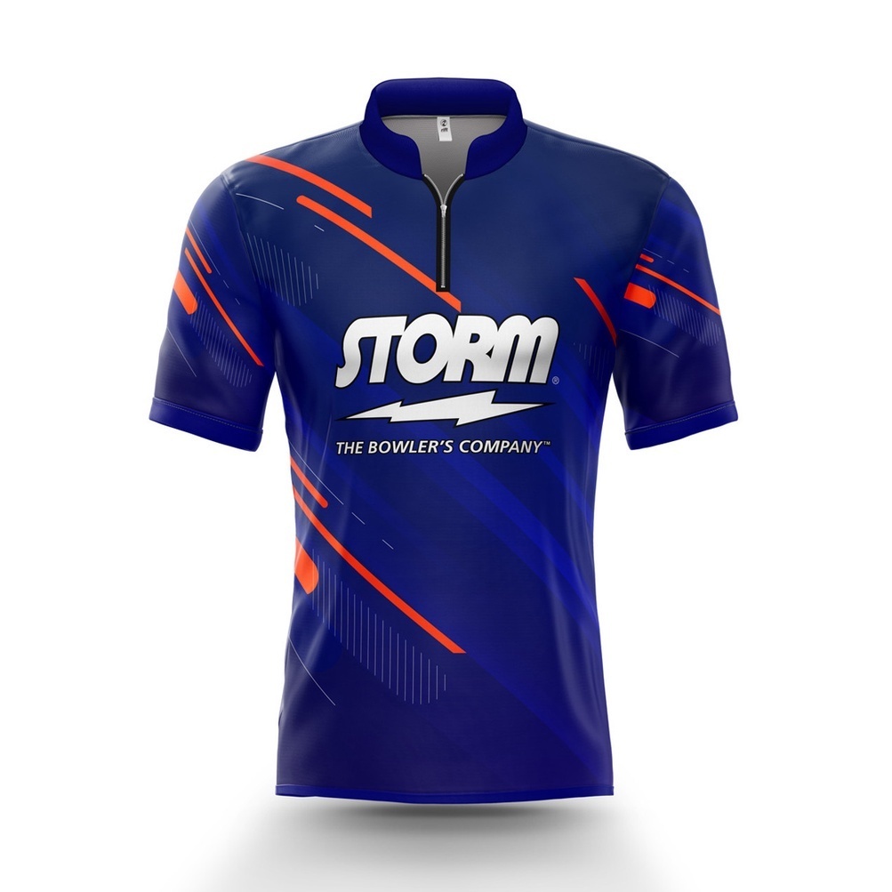 เสื้อโปโล แต่งโบว์ลิ่ง ลาย Meteorites STORM