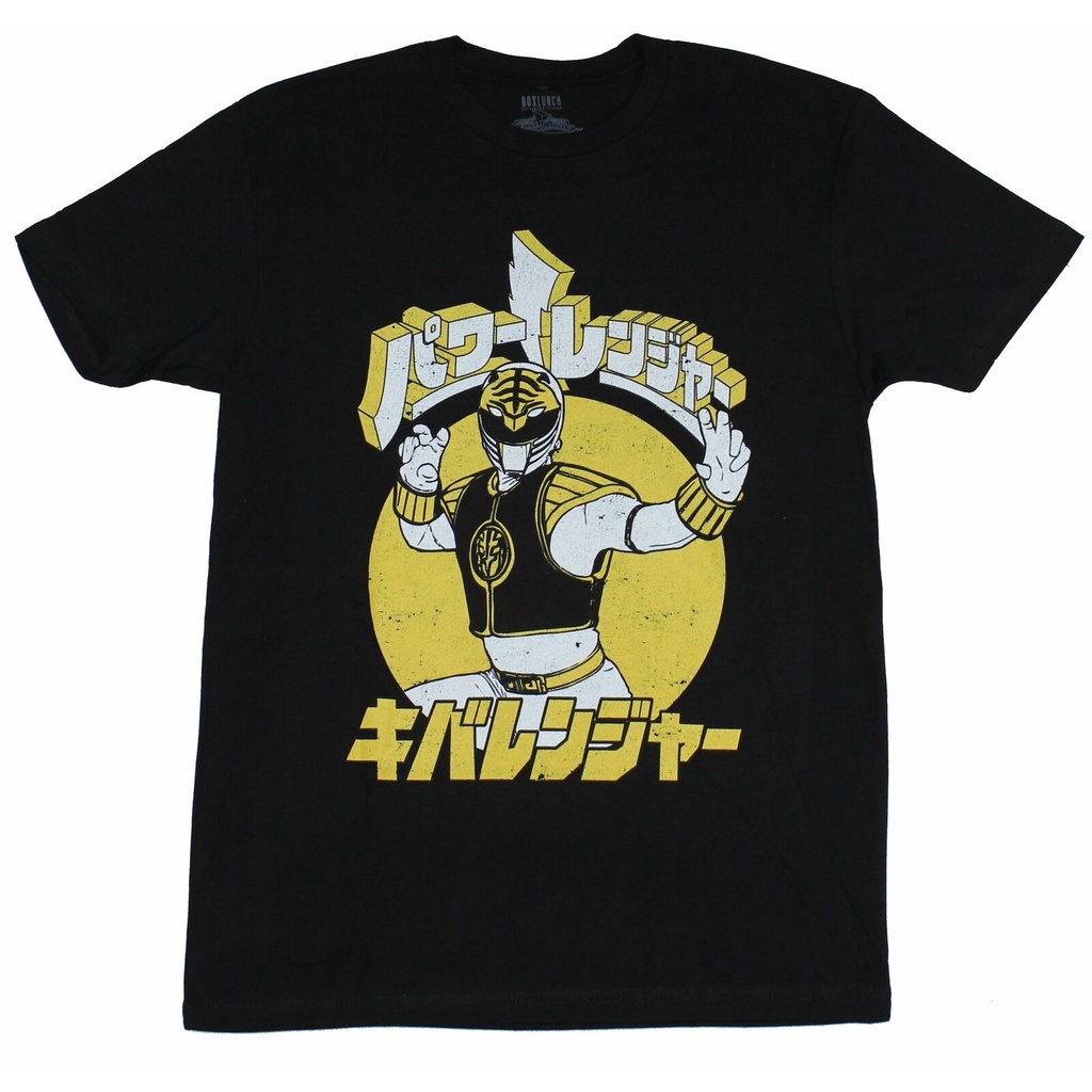 Yuanl5 {พร้อมส่ง เสื้อยืดแขนสั้น พิมพ์ลาย Mighty Morphin Power Rangers Rangers สไตล์ญี่ปุ่น พลัสไซซ์ ของขวัญวันเกิด สําห