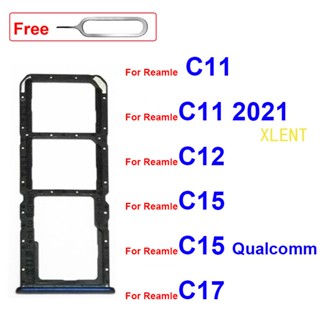 ถาดซิมการ์ด Micro SD แบบเปลี่ยน สําหรับ Oppo Realme C11 2021 C12 C15 C17