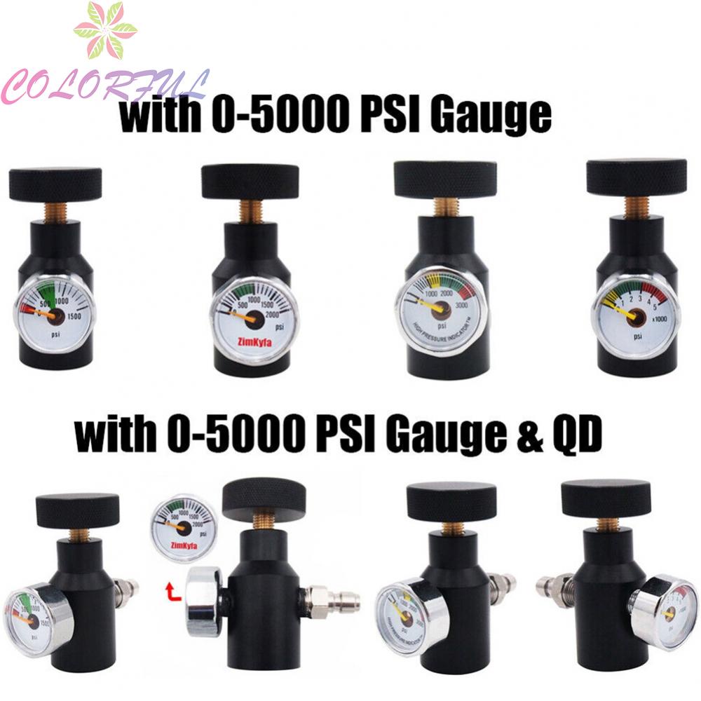 Co2 อะแดปเตอร์ตัวควบคุมอากาศเติมสถานีระยะไกลเปิดปิด 3000psi Gauge