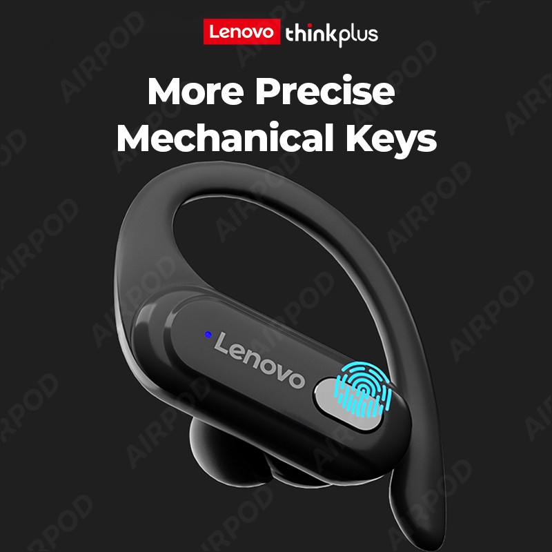 Original Lenovo XT60 หูฟังกีฬาหูฟังไร้สายบลูทูธ 5.3 9D กันน้ําพร้อมไมโครโฟน