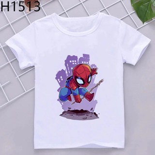 Spider-Man Avengers,Skin-friendly Boy Shirts Spiderman Kids Clothes Comic Anime Cartoon Infant Clothing Boys and Gi_08