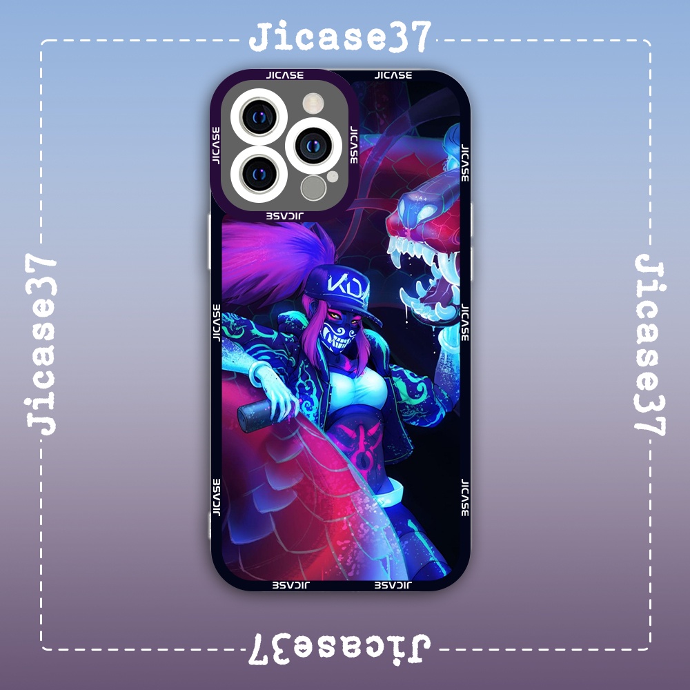 Jicase Akali KDA Game Moba League of Legends Square Edge iphone Case