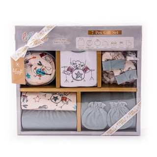 คิดส์เวิลด์ชุดของขวัญ 7 ชิ้น:คละสี:EACHKIDS WORLD 7 PCS BABY GIFT