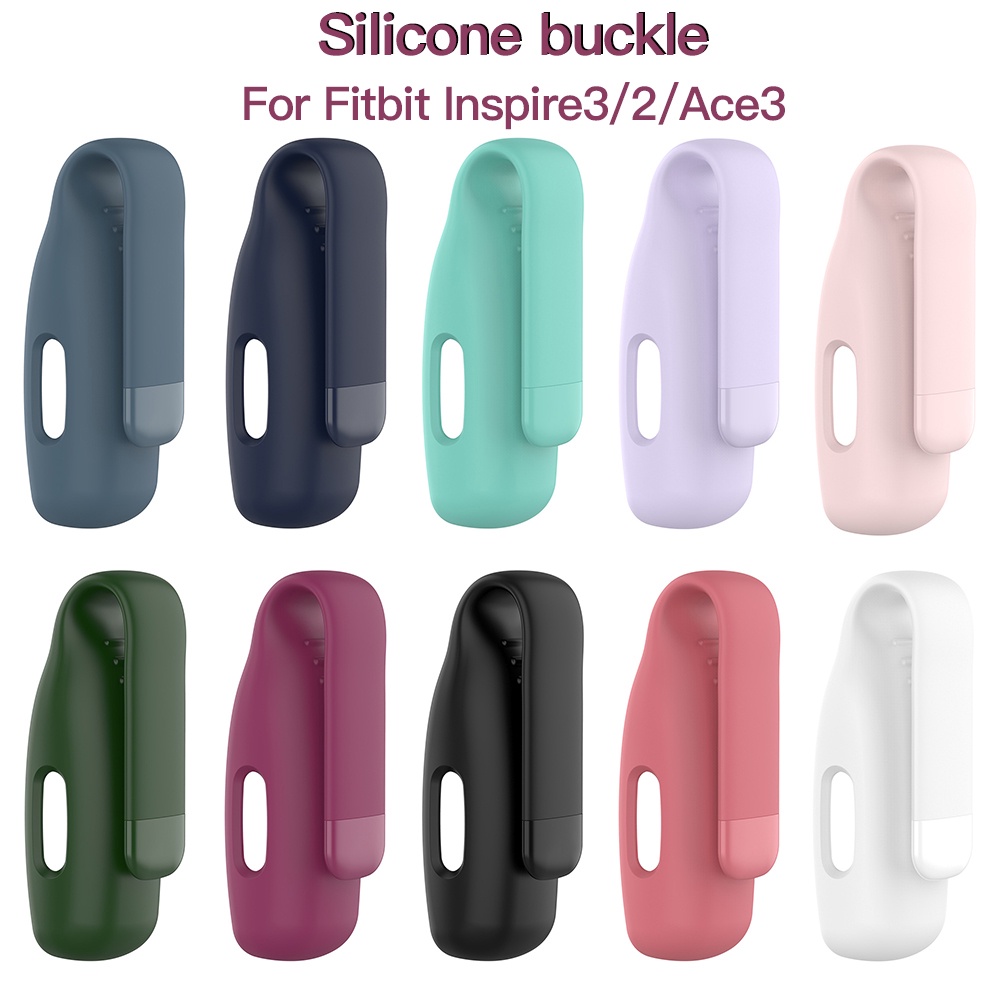 ที่ยึดคลิป เข้ากันได้กับ Fitbit Inspire 3 Inspire 2 Ace 3 Fitness Tracker, เคสเปลี่ยนซิลิโคนอ่อนนุ่ม