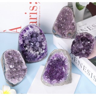 1PC Natural Amethyst Geode / High Quality Purple Amethyst / Amethyst enhancing the immune system And reducing headaches.