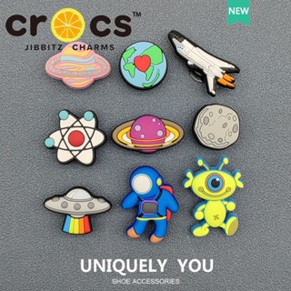 ตัวติดรองเท้า crocs  jibbitz charms กระดุมรองเท้า ลายดอกไม้ อวกาศ DIY อุปกรณ์เสริมรองเท้า jibbitz