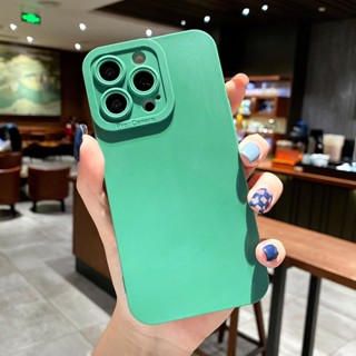 เคสซิลิโคน ขอบตรง ป้องกันเลนส์กล้อง สําหรับ สำหรับ iPhone 13 Pro Max 11 Pro 12 Mini 12 Pro