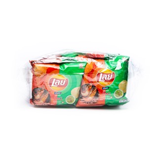 เลย์ร็อค LAYS กุ้งเผาและน้ำจิ้มซีฟู้ด 12กX12R GRILL PRAWNSSEAFOODSAUCE12GX12