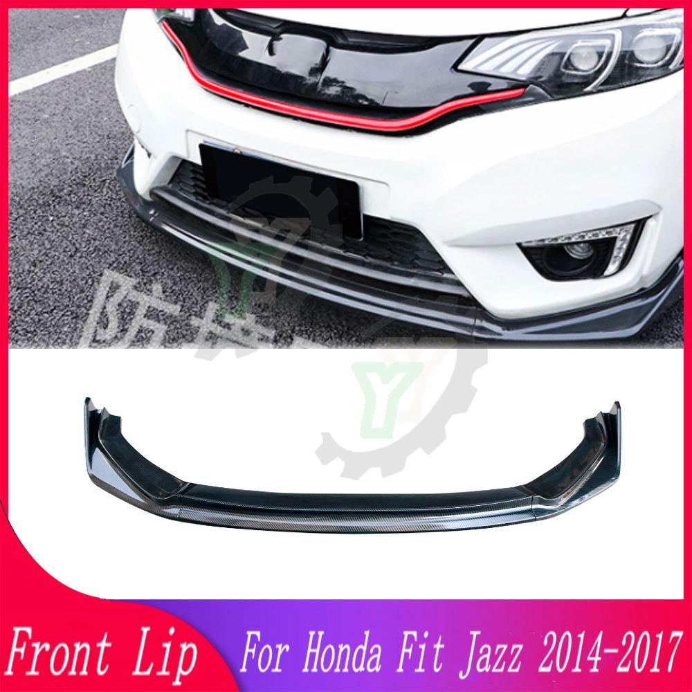 สปอยเลอร์กันชนหน้ารถยนต์ ถอดออกได้ สําหรับ Honda Fit Jazz 2014-2017 2018-2020 3 ชิ้น