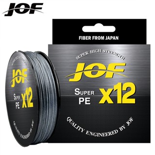 Jof สายเอ็นตกปลาน้ําเค็ม PE แบบถัก 9/12 เส้น 500 ม. 300 ม. 100 ม. 9/12 เกลียว