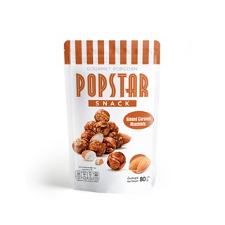 ป๊อปสตาร์สแนค ก. อัลมอนด์คาราเมล 80POPSTAR SNACK ALMONDCARAMEL80G.